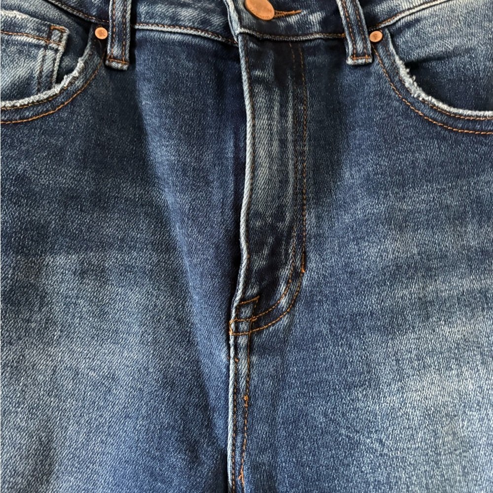 Risen Jeans High Rise Ankle Straight Cuffed - Picture 5 of 8